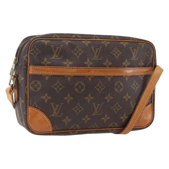 Authentic LOUIS VUITTON Monogram Trocadero 27 Shoulder Bag M51274 LV
